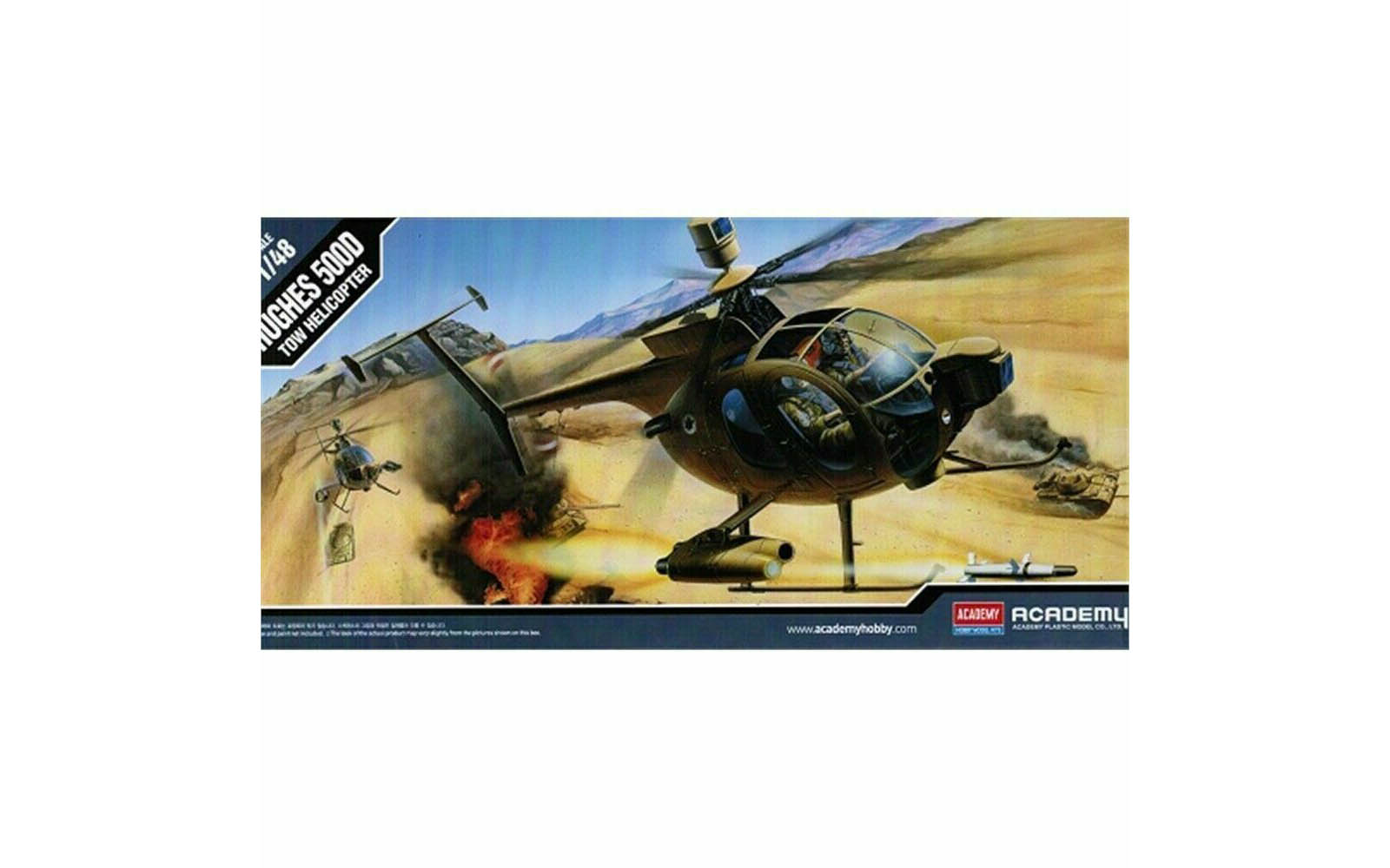Hughes 500D TOW Defender Helicopter - Academy 12250