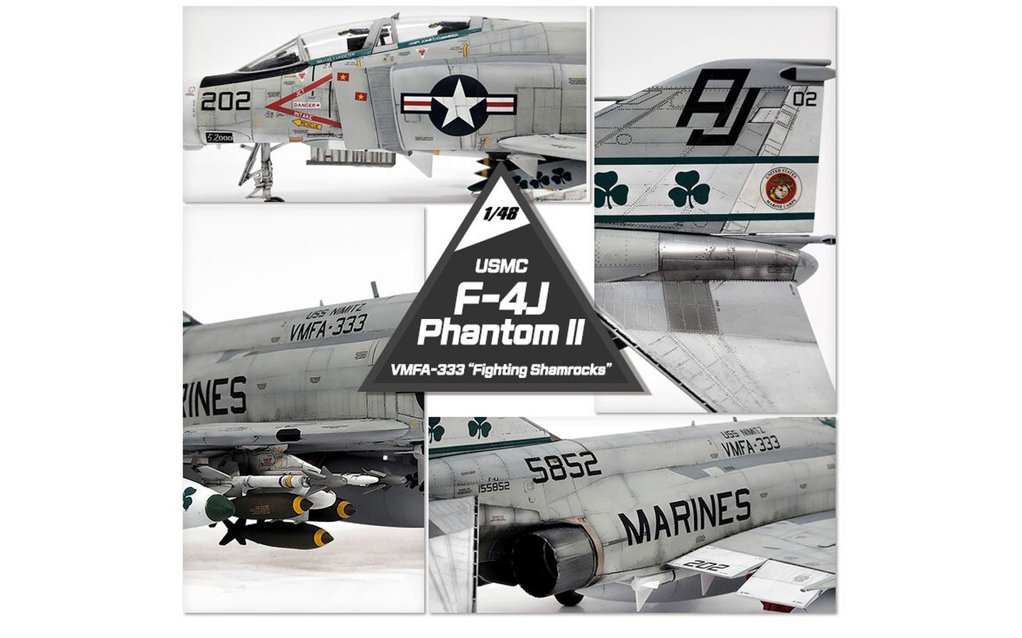 USMC F-4J Phantom II, VMFA-333 Fighting Shamrocks - Academy 12356