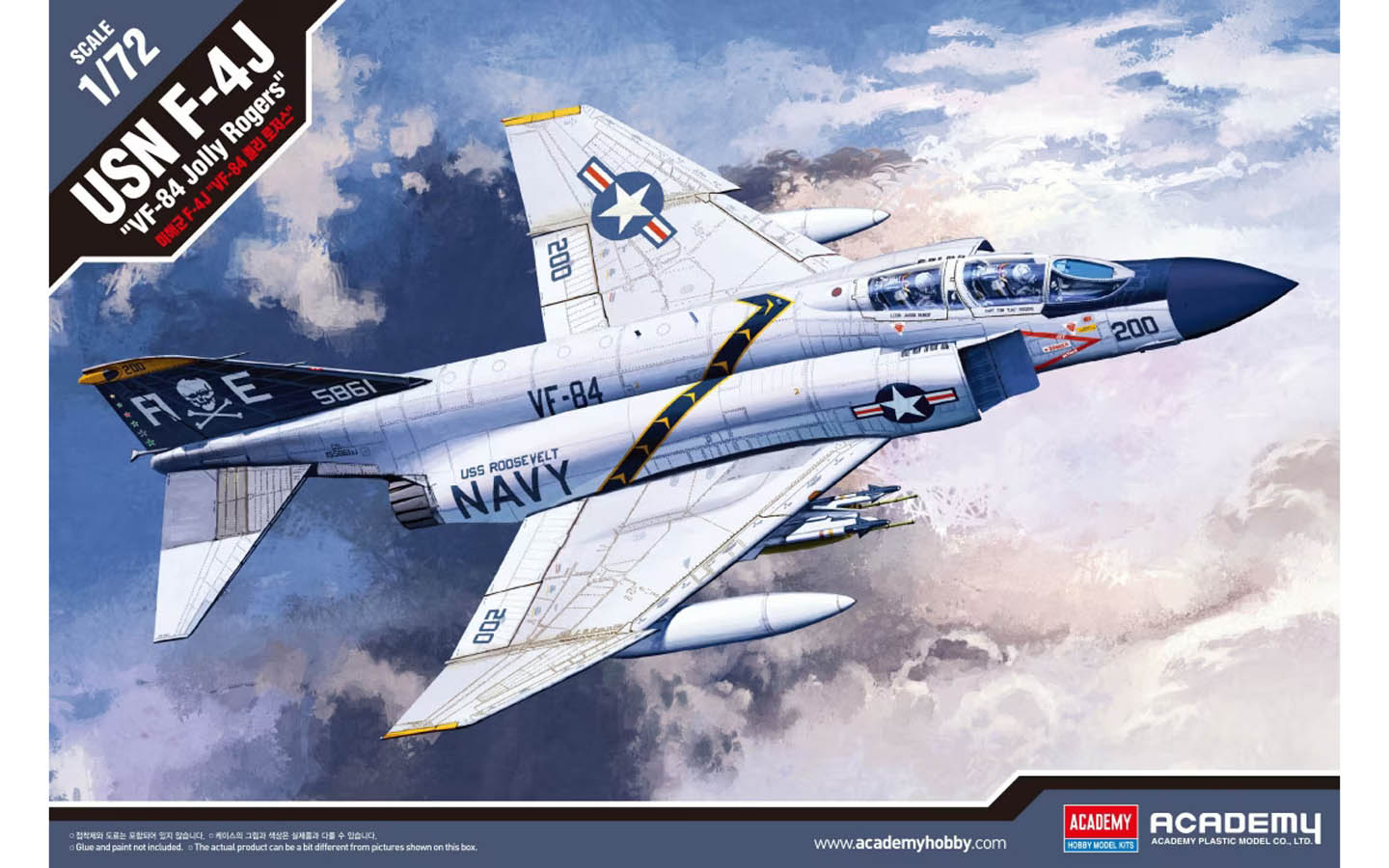 USN F-4J Phantom II, VF-84 Jolly Rogers - Academy 12529