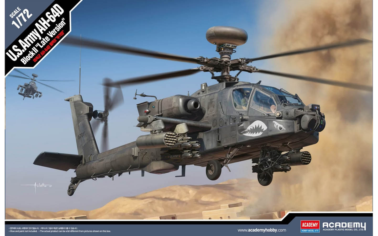 U.S. Army AH-64D, Block II, Late Version - Academy 12551