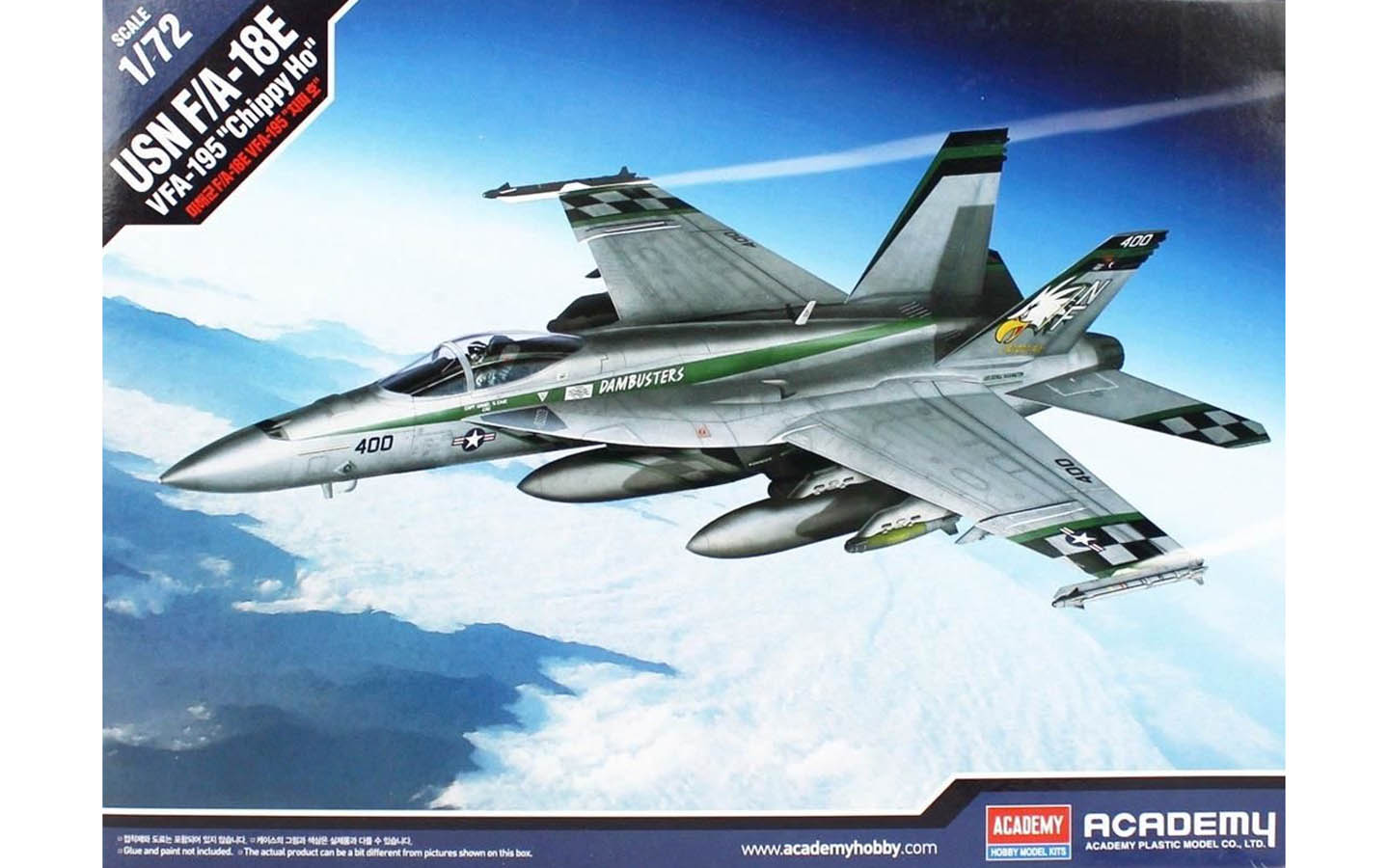 1/48 F/A-18E スーパーホーネット VFA-195 完成品 厚木基地 USN F/A-18E Super Hornet, VFA-195 Chippy Ho - Academy 12565