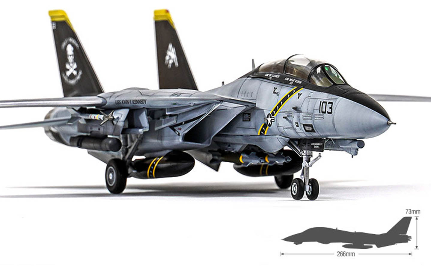 USN F-14B, VF-103 Jolly Rogers - Academy 12578 | kingshobby.com