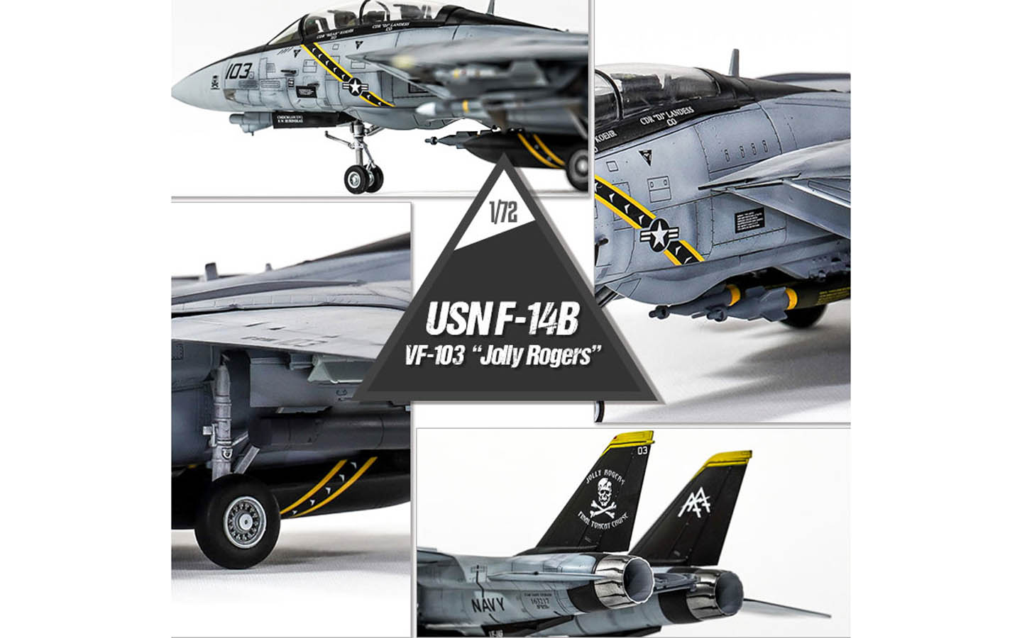 USN F-14B, VF-103 Jolly Rogers - Academy 12578 | kingshobby.com