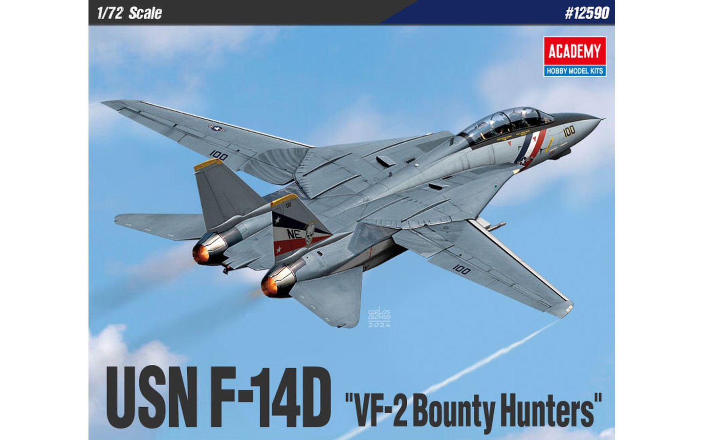 F-14D Super Tomcat, VF-2 Bounty Hunters - Academy 12590