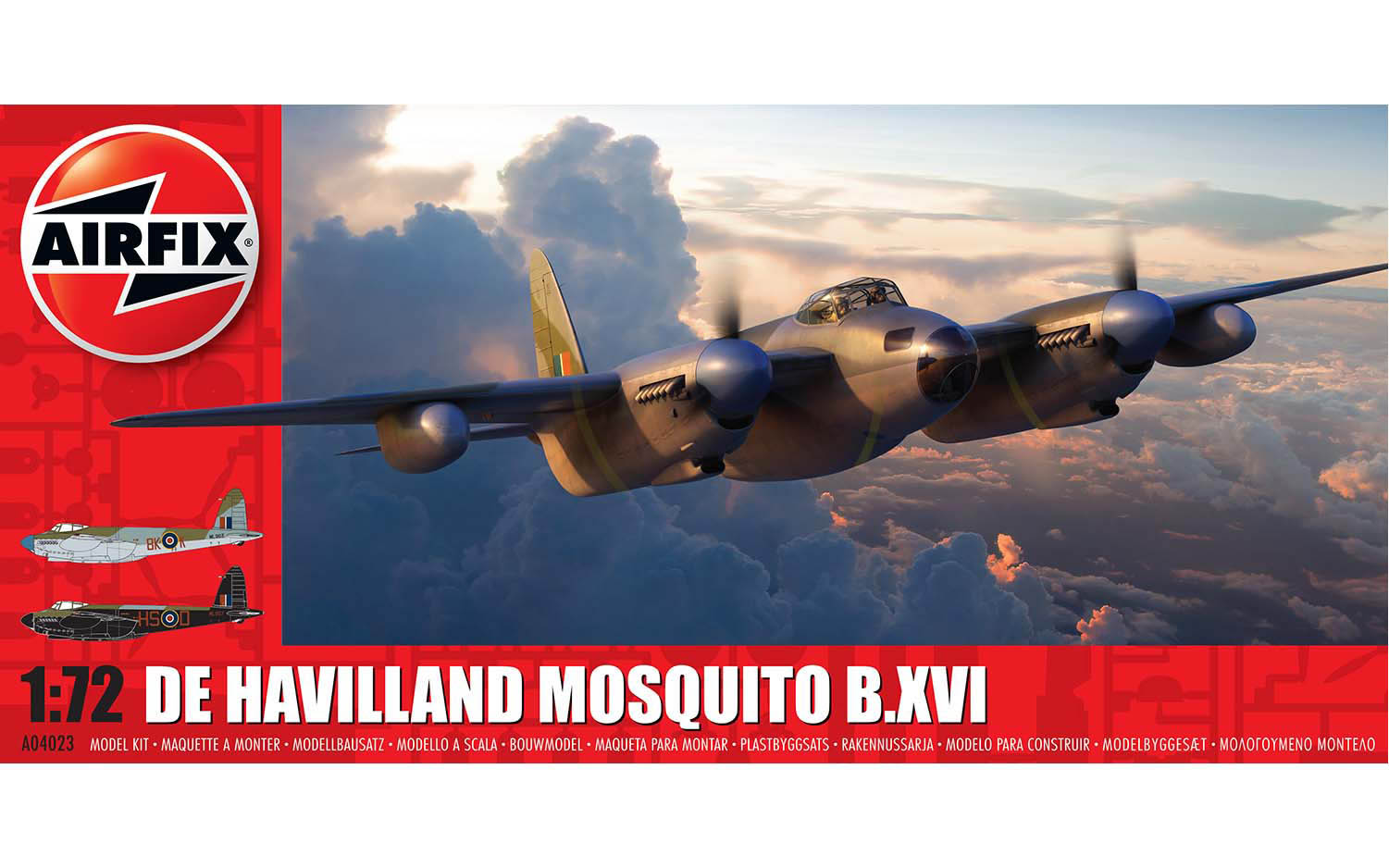 アオシマ1/12 DE HAVILLAND 2 TWO SEATERS De Havilland Mosquito B.XVI - Airfix A04023 | kingshobby.com