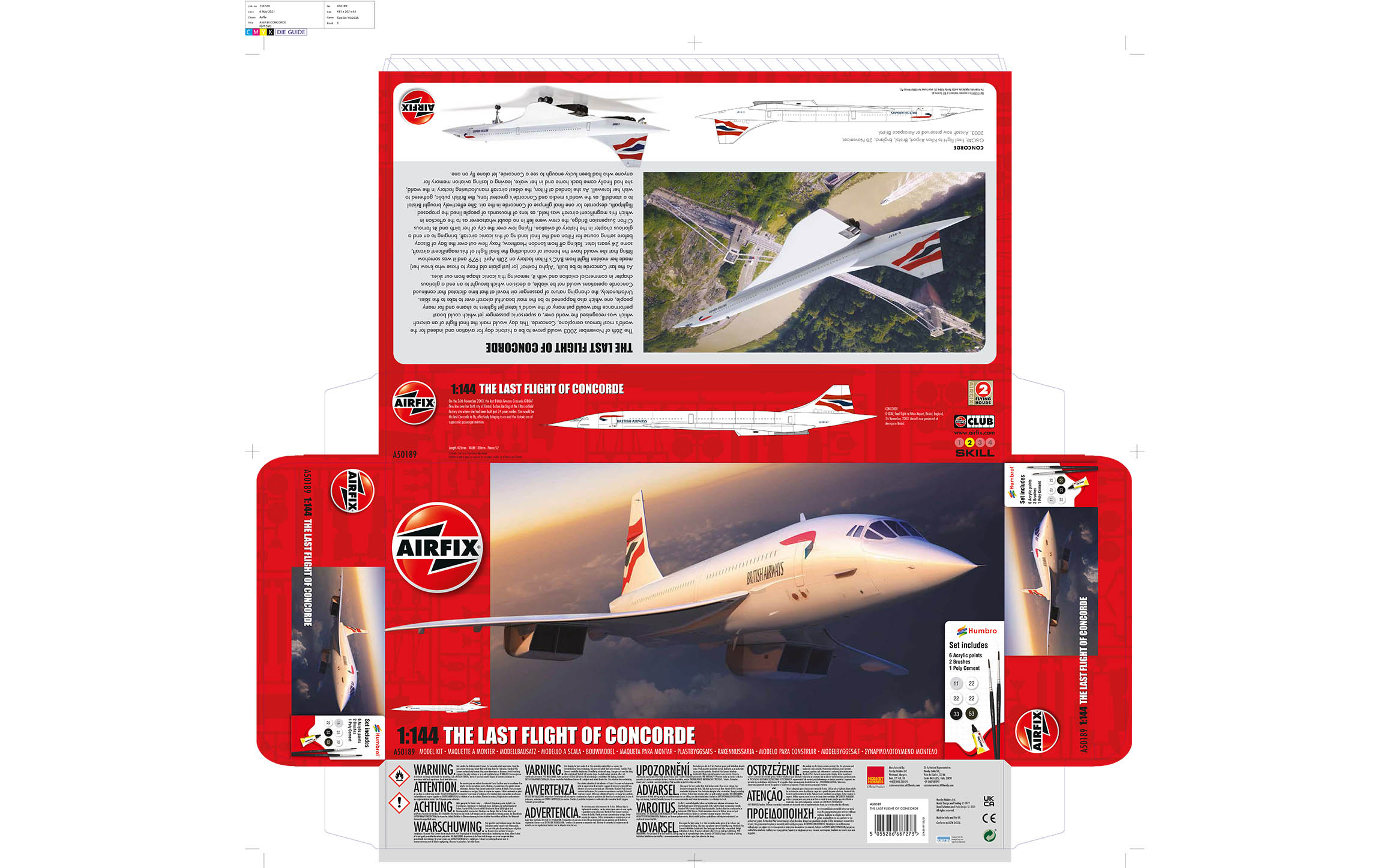Concorde Gift Set - Airfix A50189 | kingshobby.com
