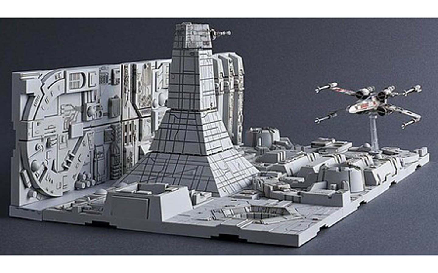 Death Star Attack Set w/X-Wing Fighter, Star Wars - Bandai 230343