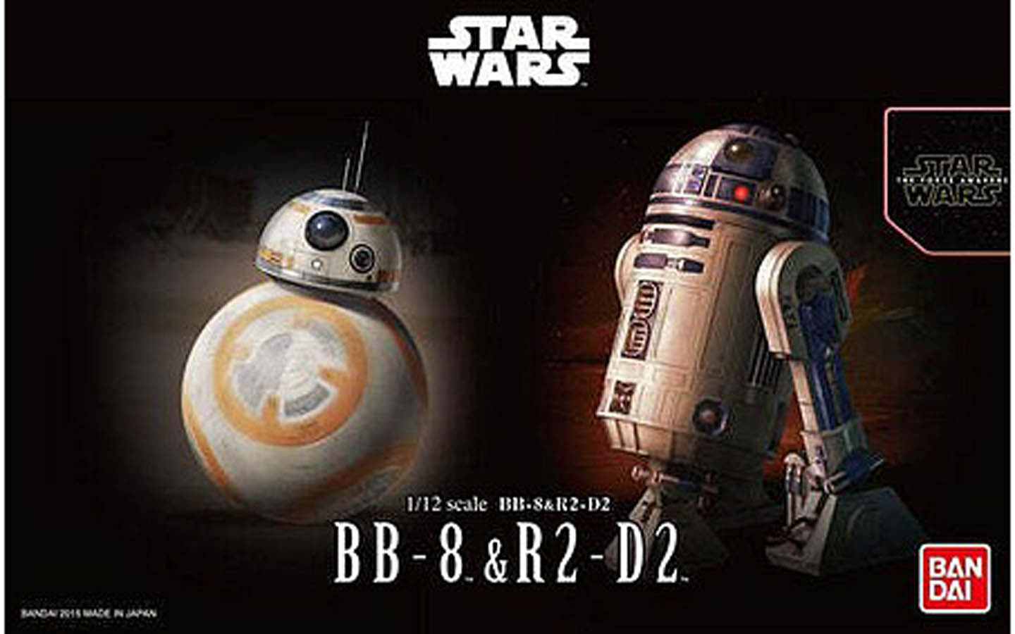 BB-8 & R2-D2, Star Wars - Bandai 2439799 | kingshobby.com