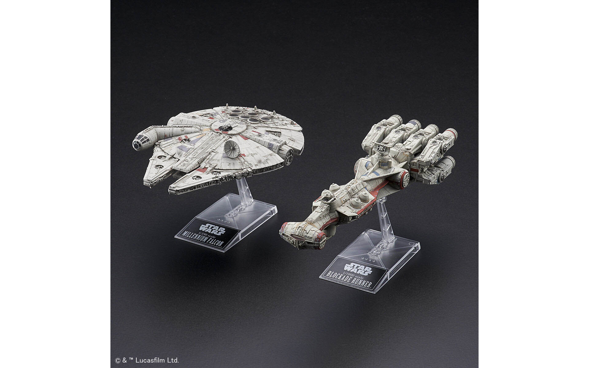 Blockade Runner & Millennium Falcon, Star Wars - Bandai