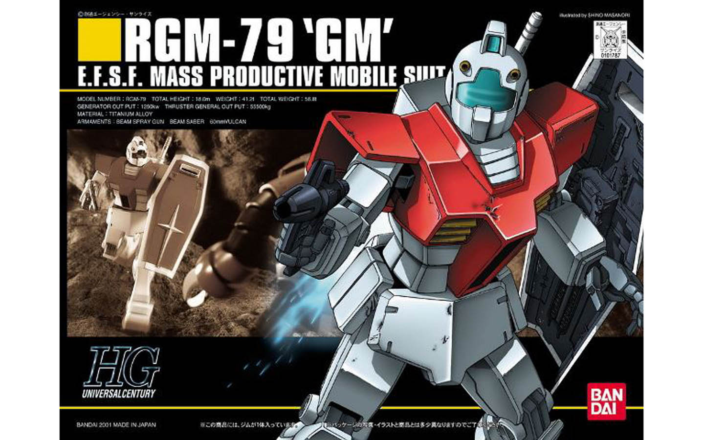 HGUC RGM-79 GM, E.F.S.F. Mass Productive Mobile Suit - 0101787
