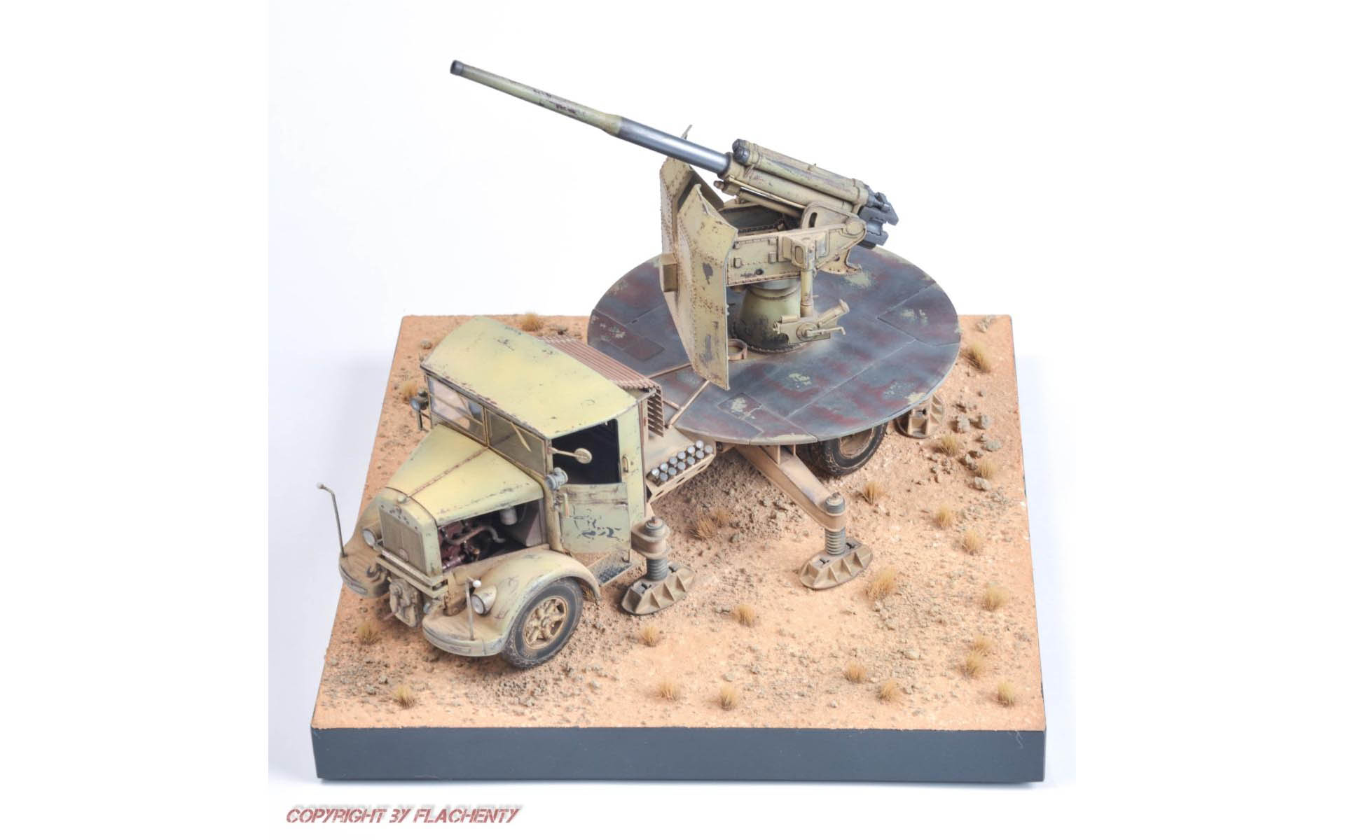 プラモデル　1/35 Italian Autocannone 3Ro with 90/53 90mm Anti-Arcraft-Gun [35063] Italian Autocannone 3Ro with 90/53 90mm Anti - Aircraft Gun