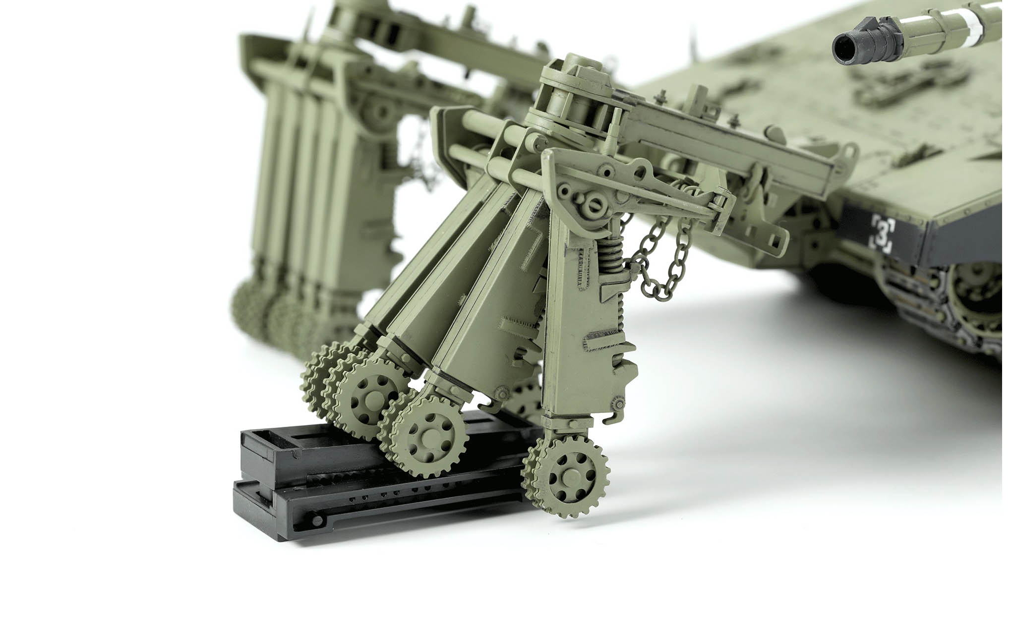 Merkava Mk.4/4LIC w/Nochri-Kal Mine Roller System, Israel Main Battle ...