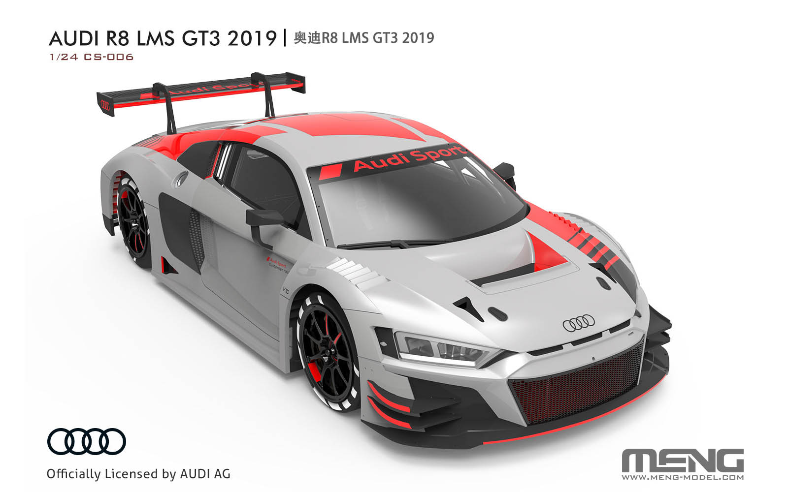 Audi R8 LMS GT3 2019 - Meng CS-006 | kingshobby.com