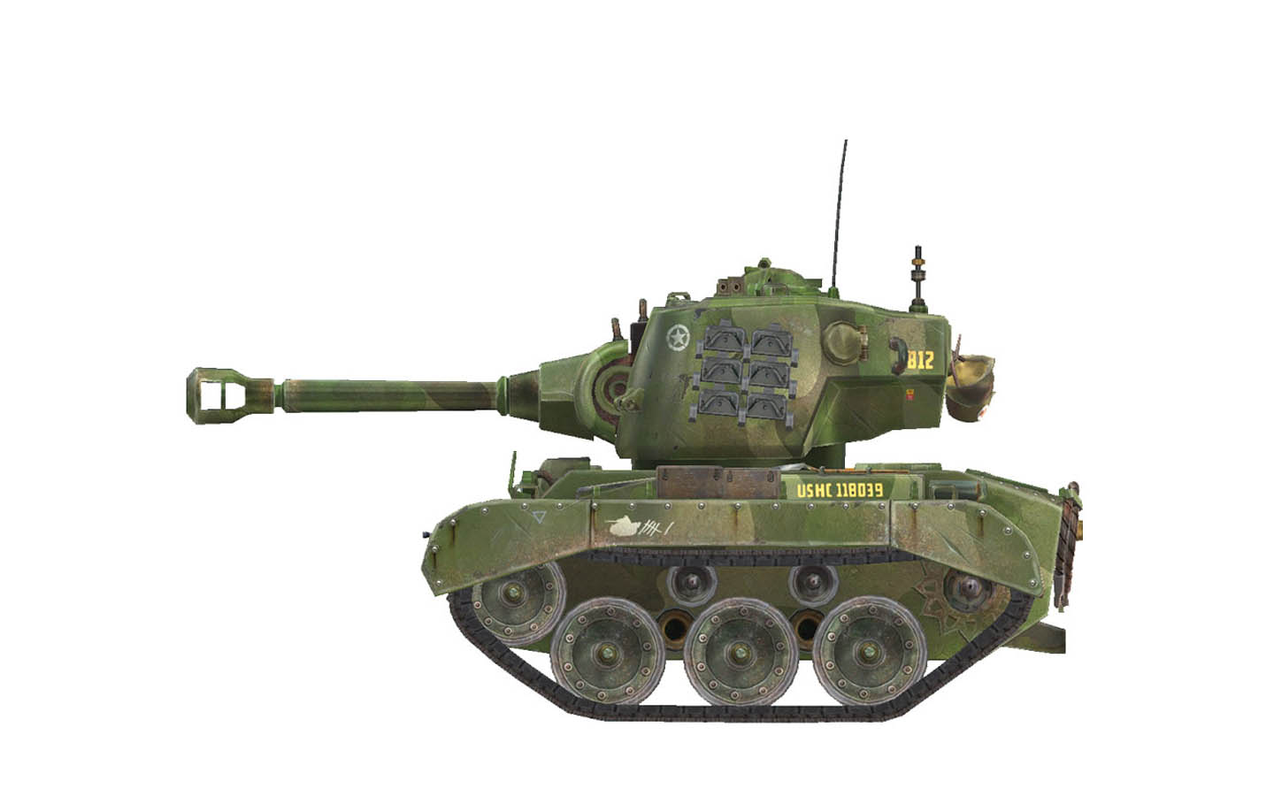 World War Toons M26 Pershing U.S. Heavy Tank - Meng WWT-010