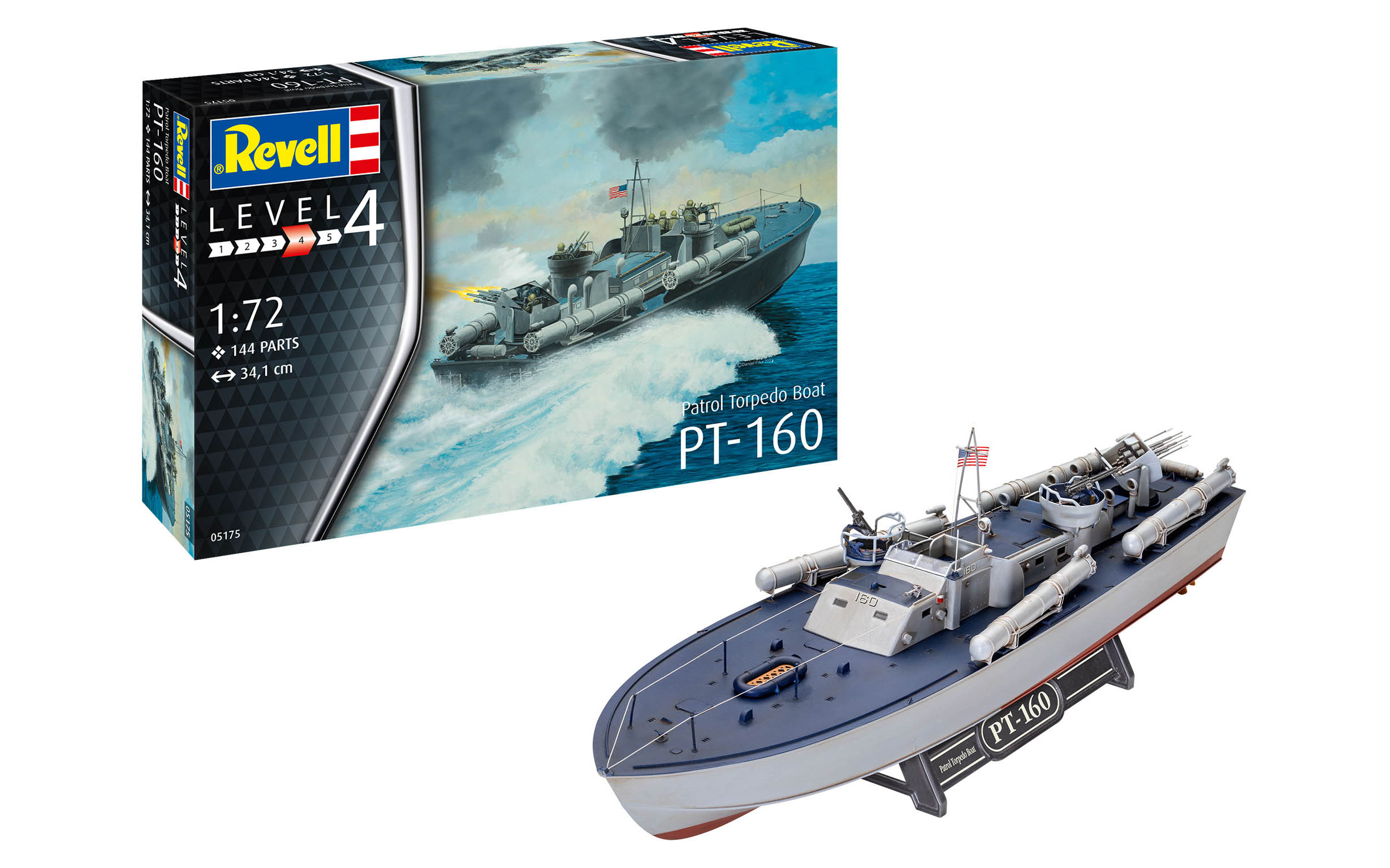 Revell PT-160 パトロール魚雷艇 1/72 Patrol Torpedo Boat PT-160 - Revell 05175 | kingshobby.com