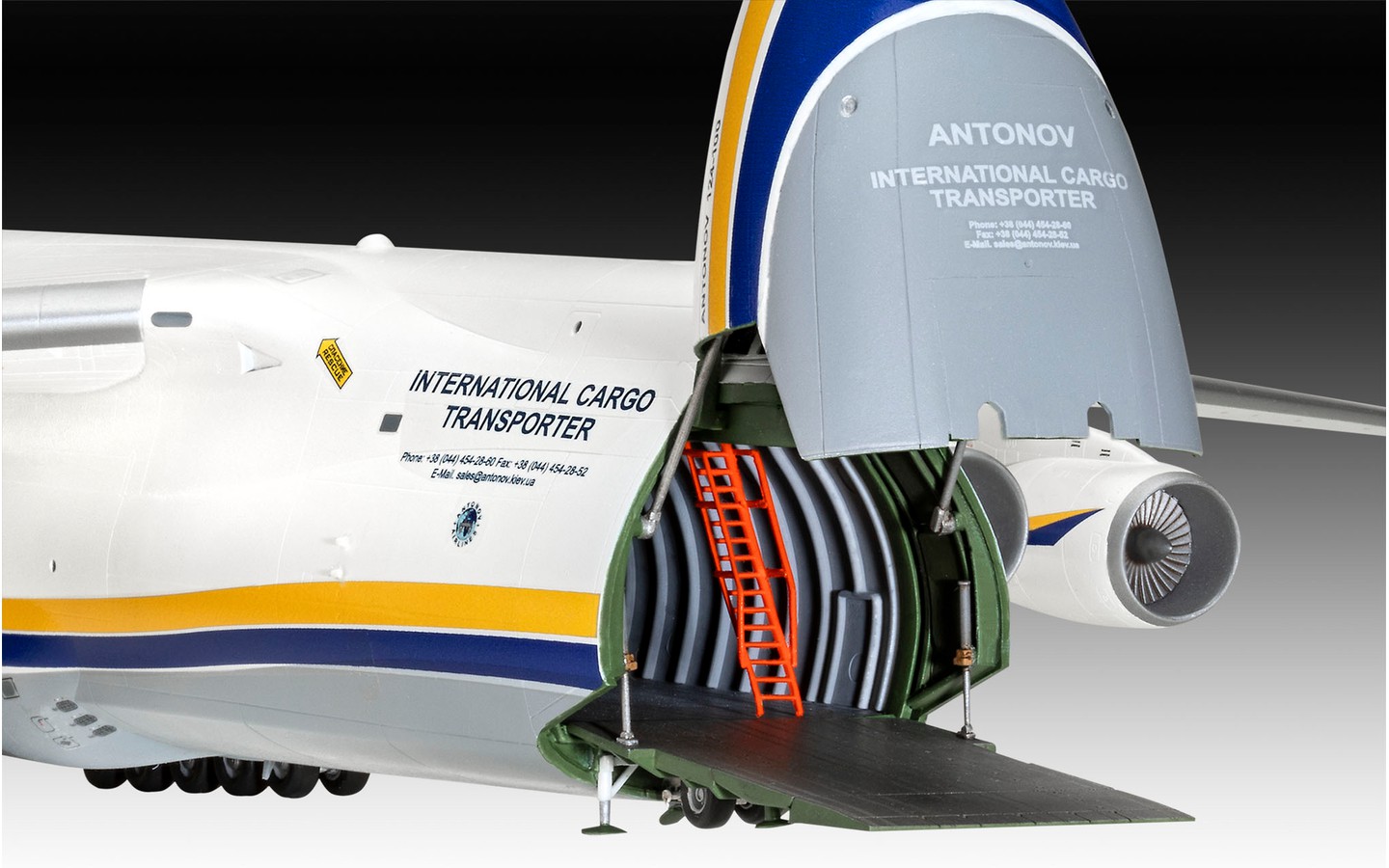 Revellプラモデル　ANTONOV AN-124 RUSLAN Revell model kit Antonov AN-124 Ruslan 03807 | WINGSMO.com