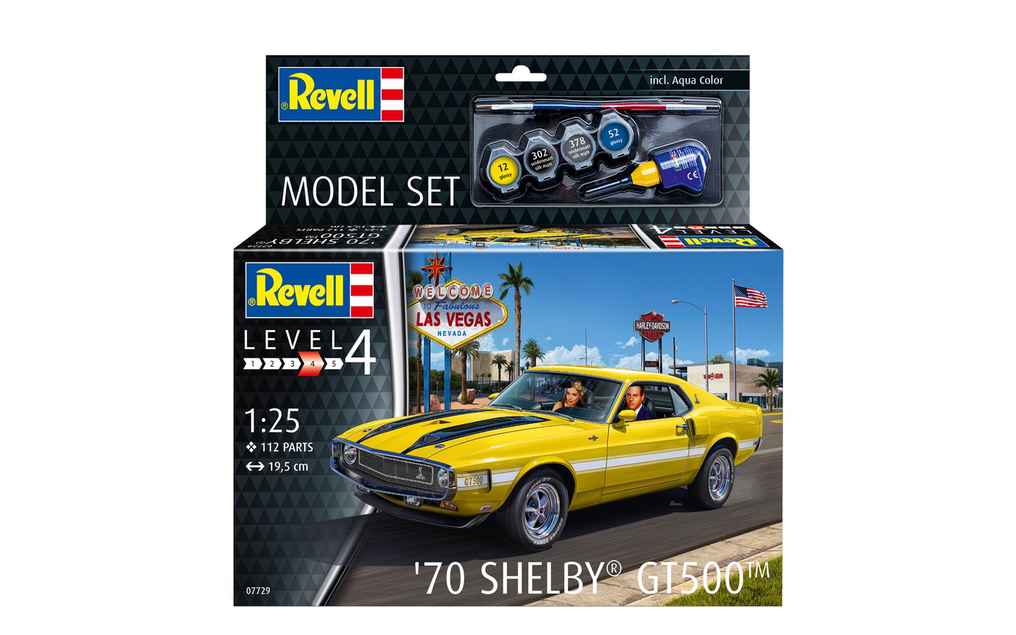 Revell SHELBY GT 500 プラモデル 1/25スケール 70 Shelby Mustang GT 500