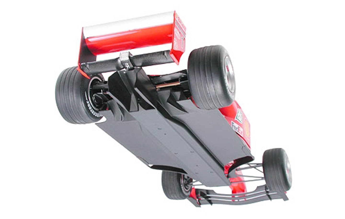 TAMIYA FERRARI F2001 F201シャーシ Tamiya F201 Chassis Ferrari F2001 Roller With Spares for