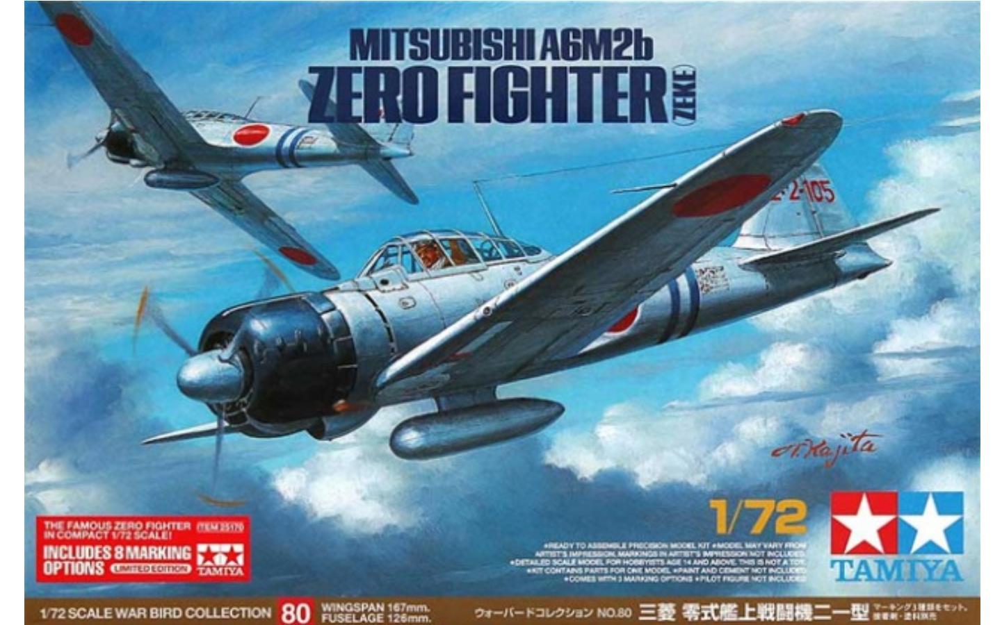 A6M2B Zero Fighter - Zeke - Tamiya 25170 | kingshobby.com