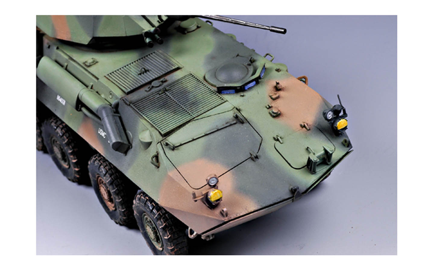 thumbnail image 2 of HO Scale 1:87 USMC LAV-25 3D Printed Hand Painted Model - OD Green, Resin, Pre-built 2 of 5