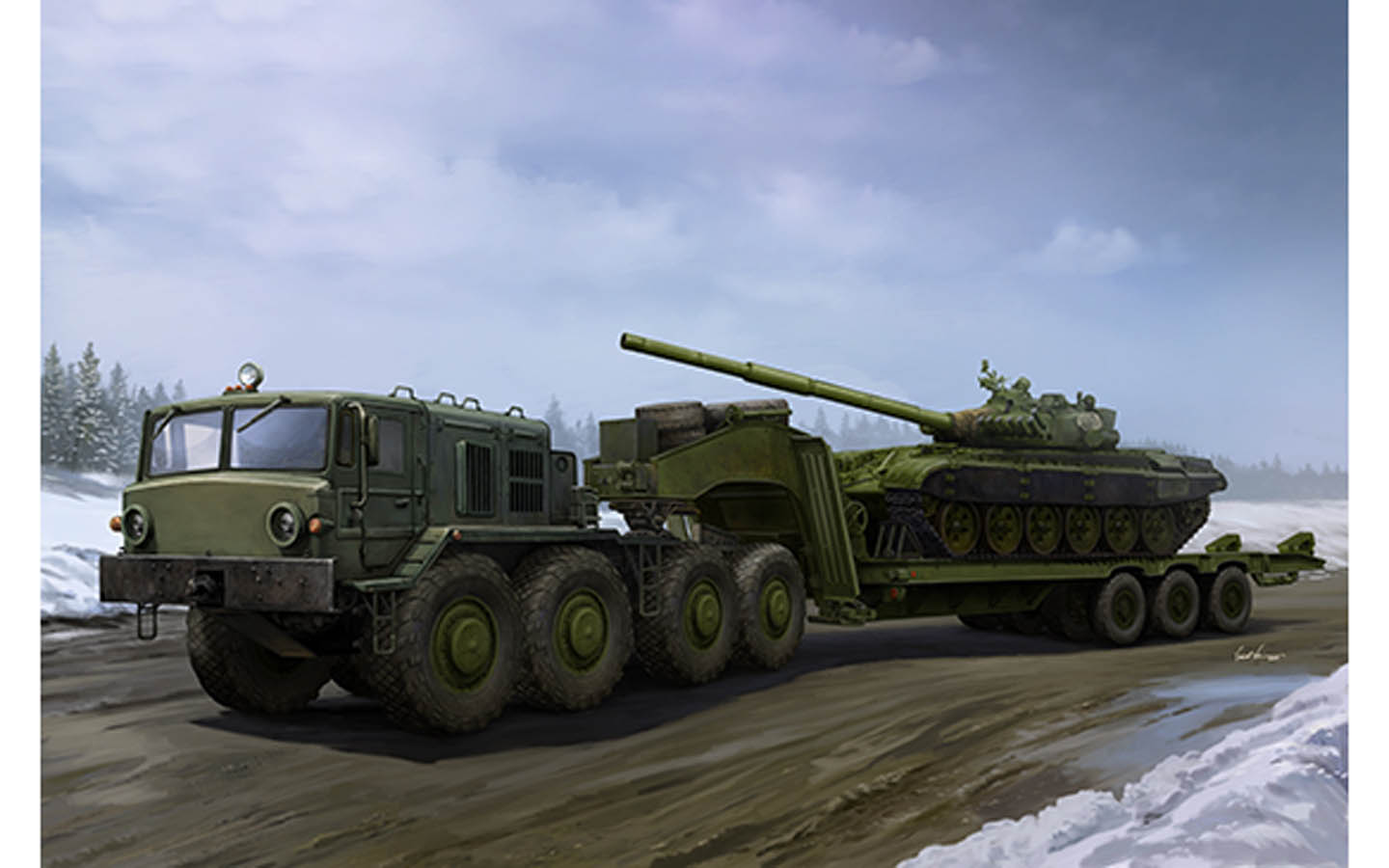 その他 Trumpeter MAZ-537G Late Production type MAZ-537G Late Production Type with ChMZAP-9990 Semi-Trailer