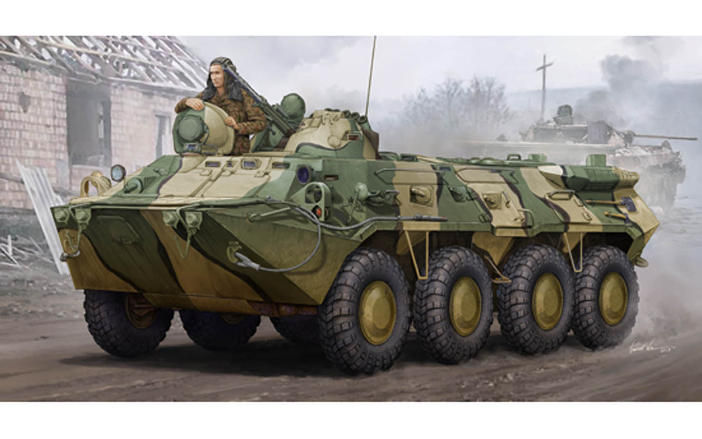 Russian BTR-80 APC - Trumpeter 01594 | kingshobby.com, image size:1439x900