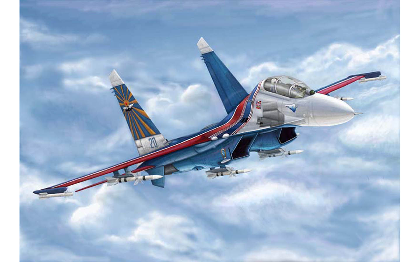 Su-27UB Flanker C - Trumpeter 03916 | kingshobby.com