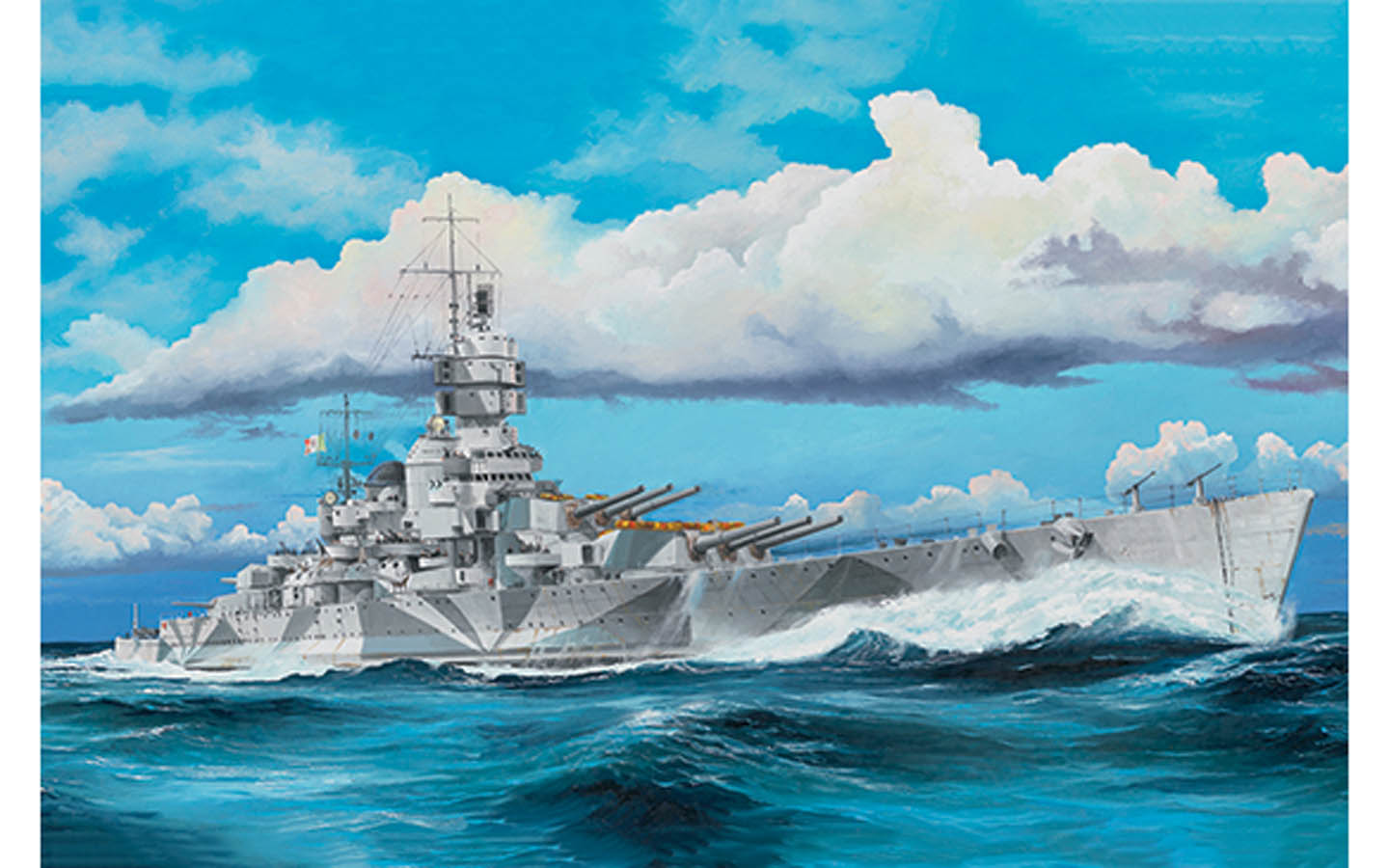 Italian Navy Battleship RN Vittorio Veneto 1940 - Trumpeter