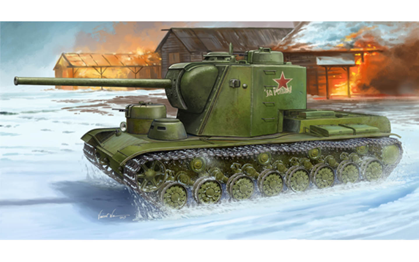 KV-5 Super Heavy Tank - Trumpeter 05552 | kingshobby.com