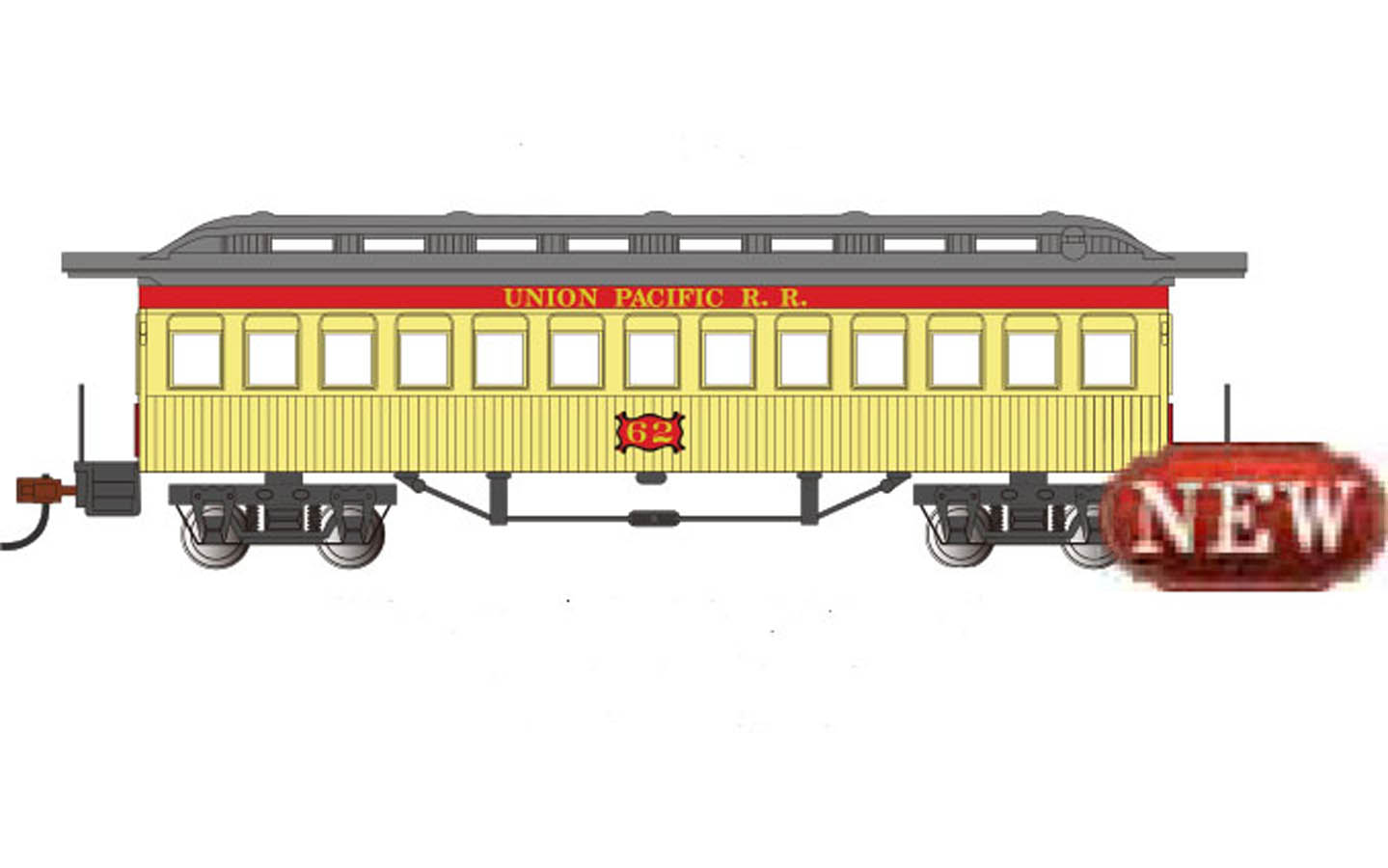 18601880 Passenger Cars Coach Union Pacific Bachmann Trains 13410