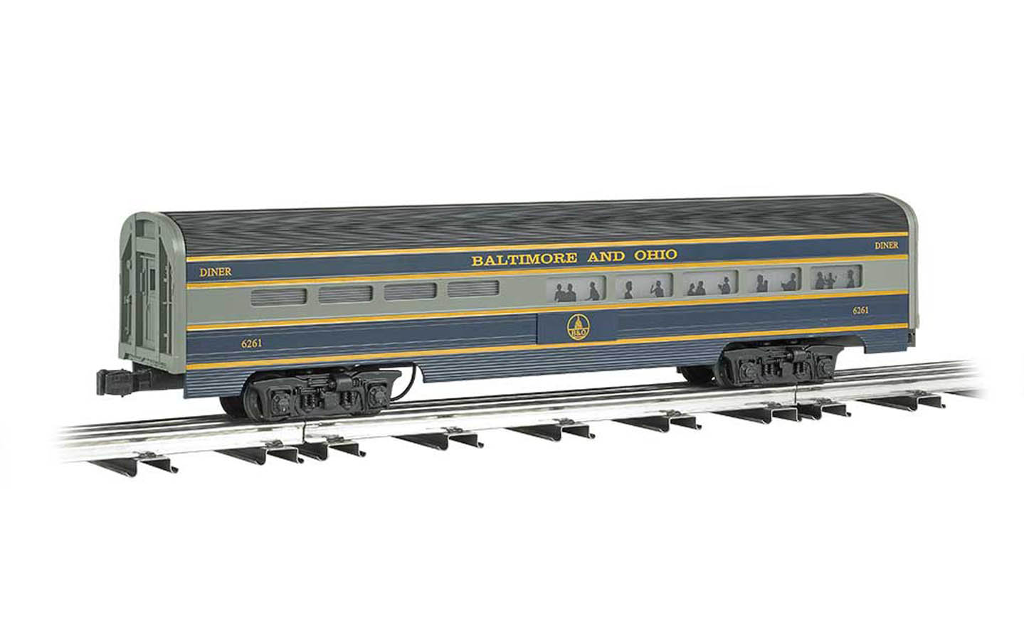 Aluminum Streamliner 2Car Passenger AddOn (60') Baltimore & Ohio