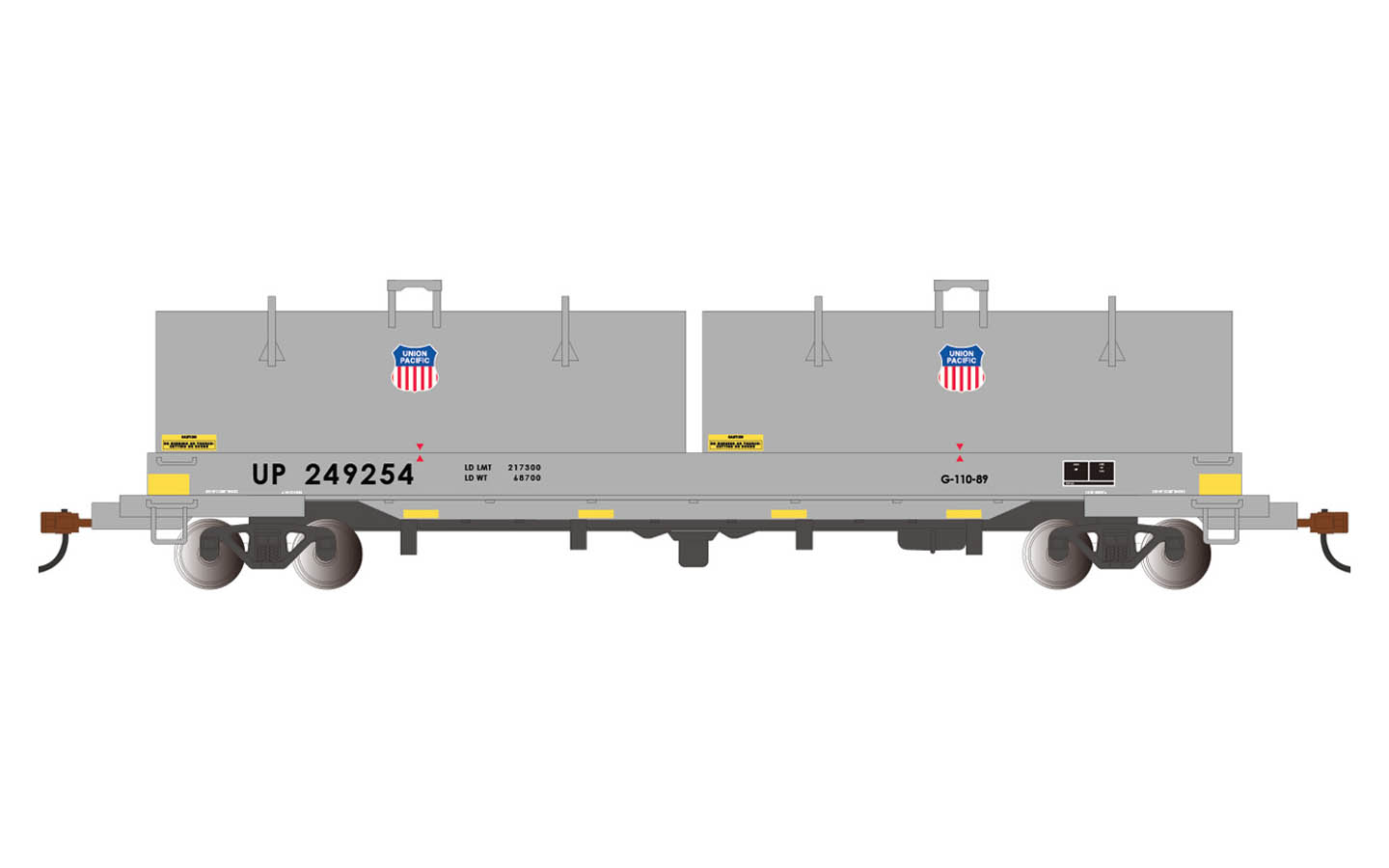 55' Steel Coil Car with Coil Load Union Pacific 249254 Bachmann