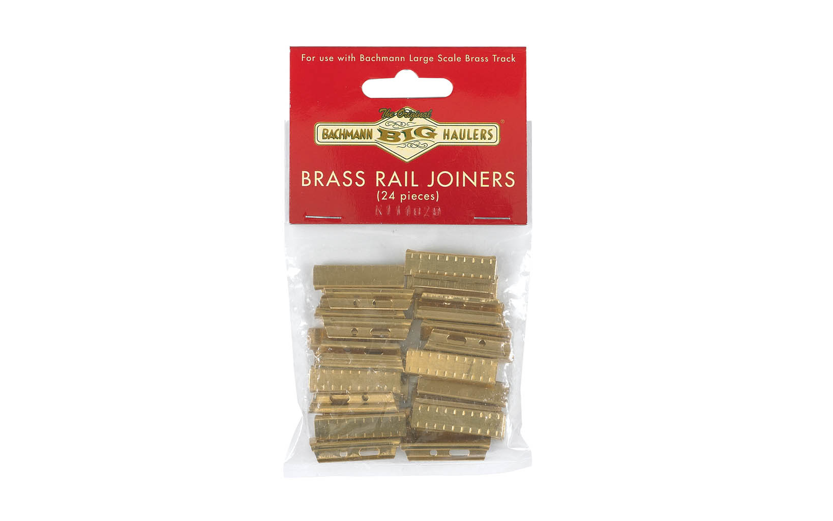 Brass Rail Joiners 24/Bag Brass Track (Large scale) Bachmann Trains