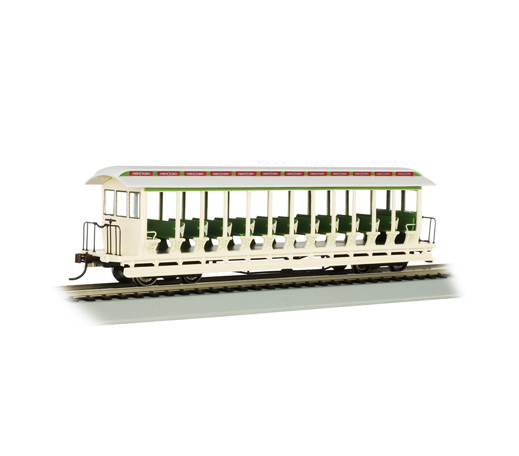 Amusement Park Cream/Green Jackson Sharp OpenSided Excursion Car