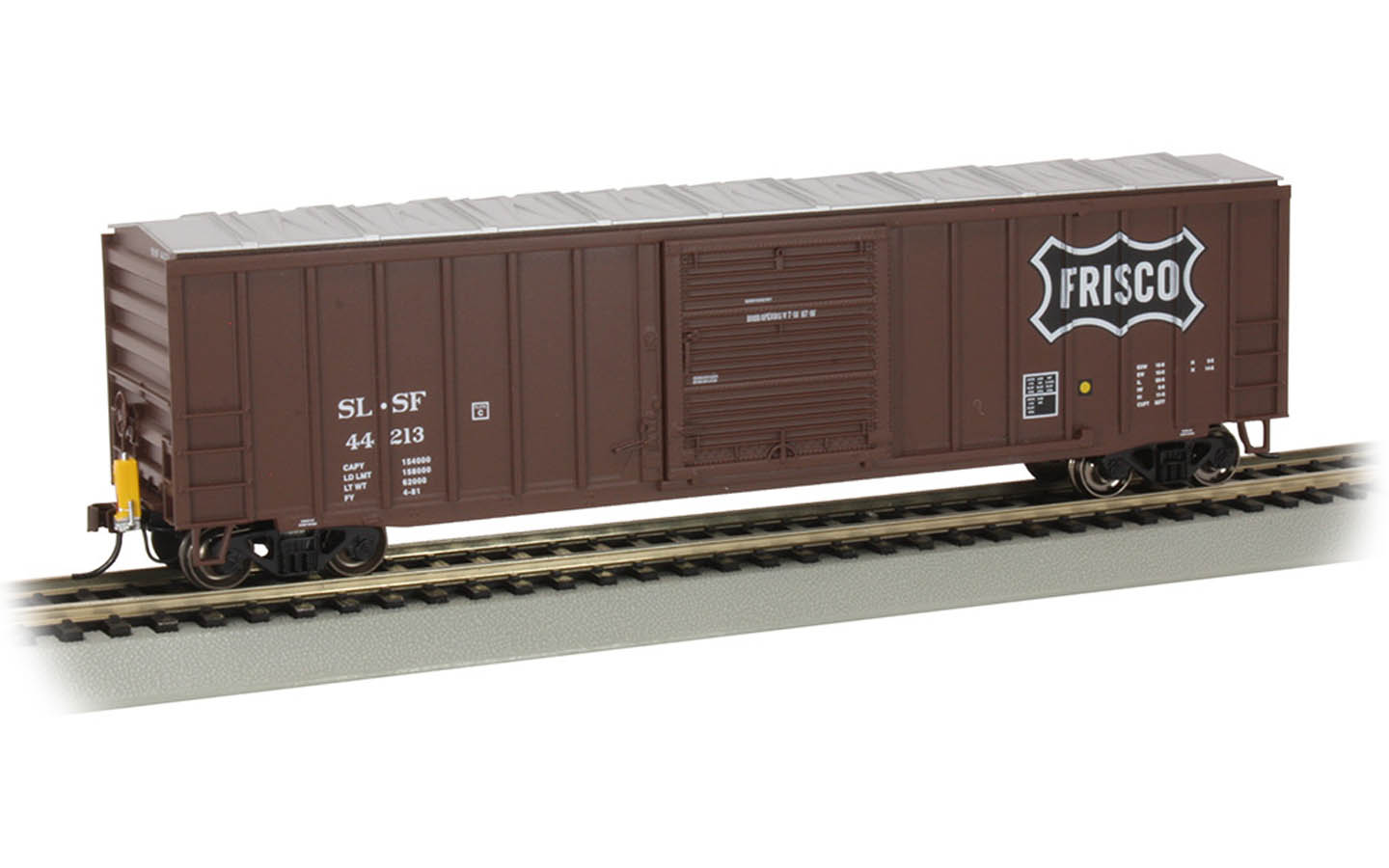 50' Outside Braced Box Car with Fred Frisco 44213 Bachmann Trains
