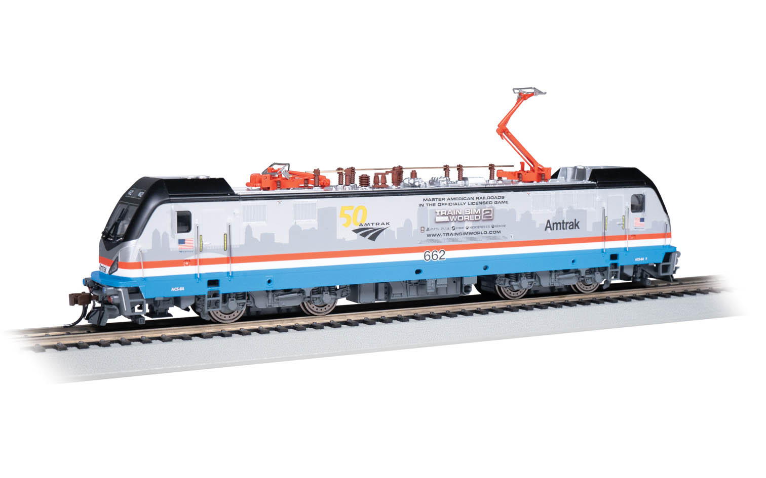 Bachmann Spectrum Amtrak 206 鉄道模型 HO BACHMANN SPECTRUM ACELA EXPRESS AMTRAK SET 4 CARS DUAL