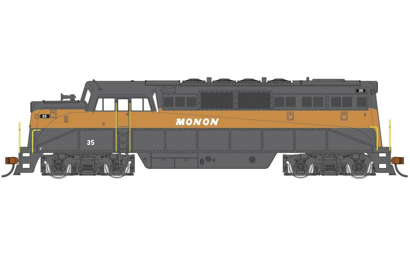 N Scale Microscale Decal Set #60-1449 – Monon Railroad Diesel Hood Locomotives