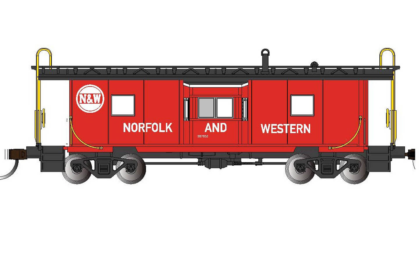Steel Bay Window Caboose Norfolk Western Bachmann Trains 738 Kingshobby Com