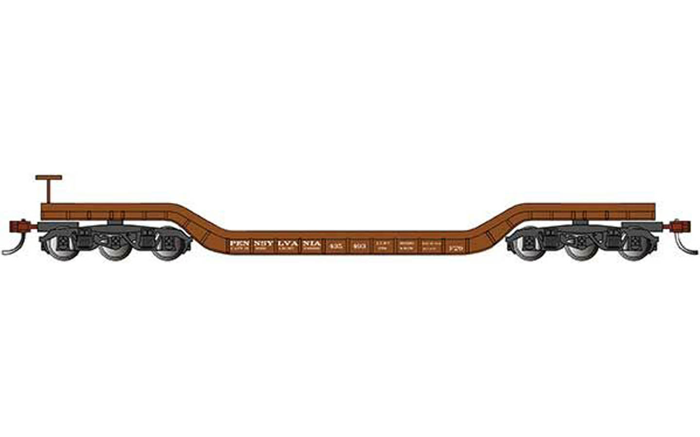 52' Center-depressed Flatcar - Pennsylvania Railroad #435493