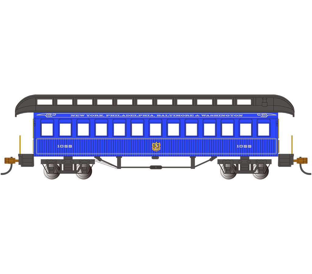 Coach 1860-80 era - B & O - Royal Blue - Bachmann Trains 15105 ...