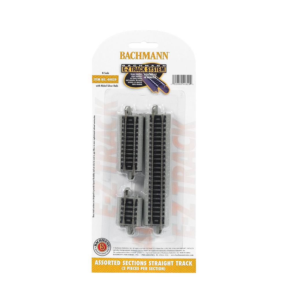 Track Assorted Connector Sections Straight Bachmann Trains 44829