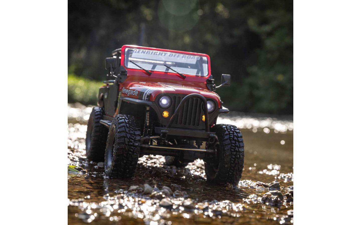 1/10 SCX10 III Jeep CJ-7 4X4 RTR Brushed Rock Crawler Red - Axial