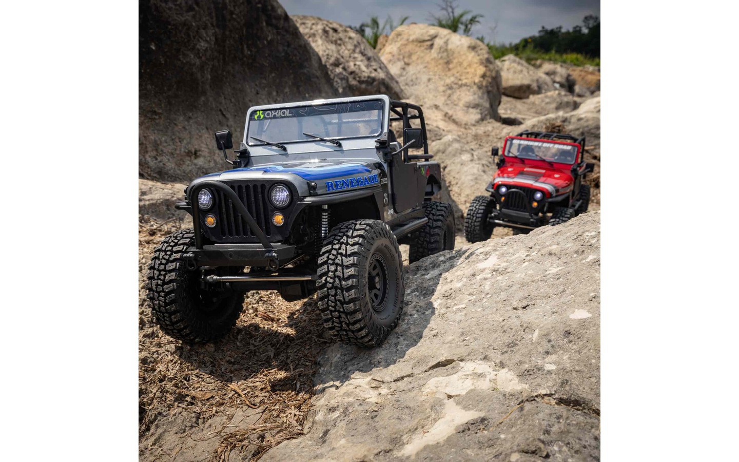 1/10 SCX10 III Jeep CJ-7 4X4 RTR Brushed Rock Crawler Red - Axial