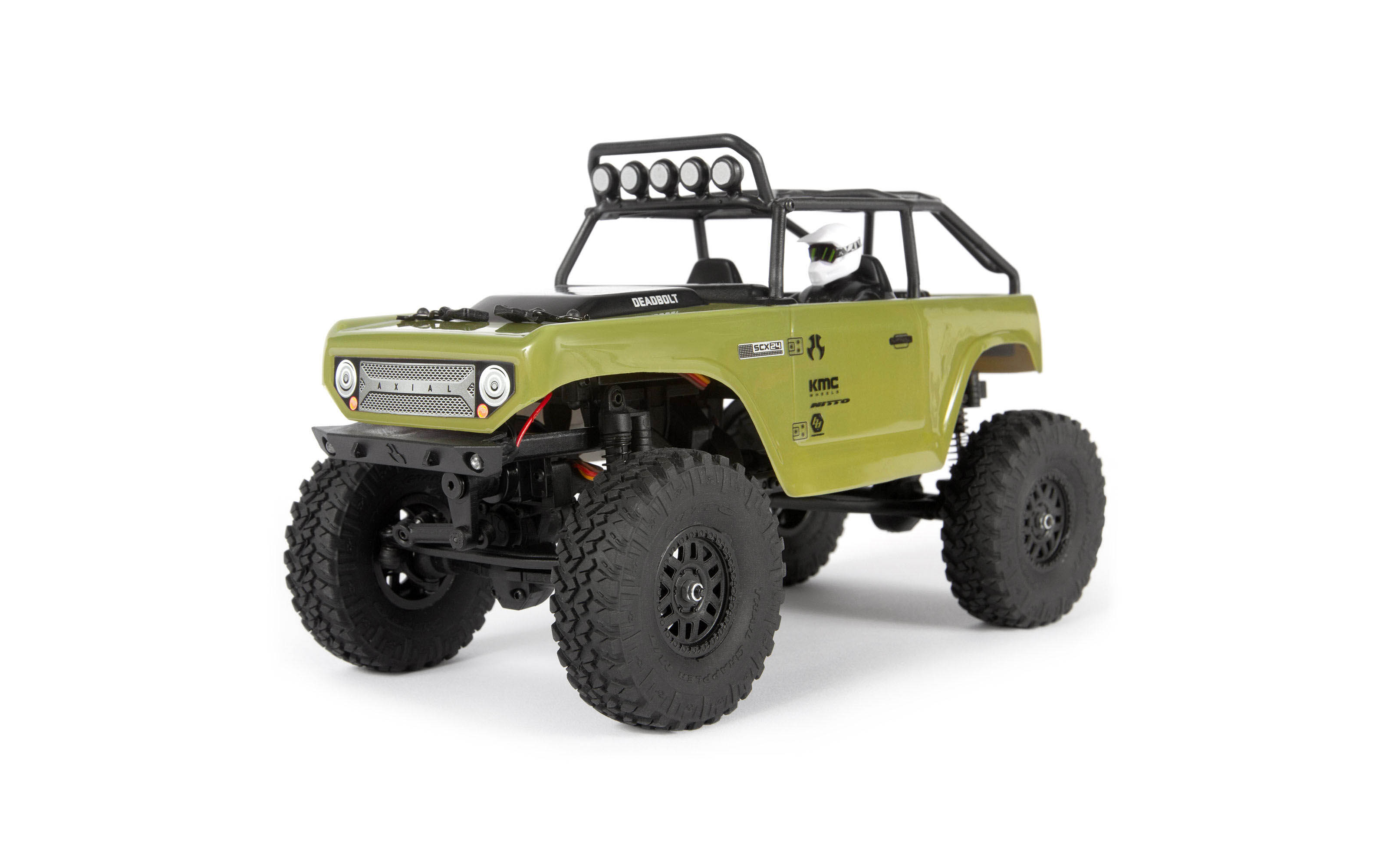 SCX24 Deadbolt 4WD Rock Crawler Brushed RTR, Green - Axial