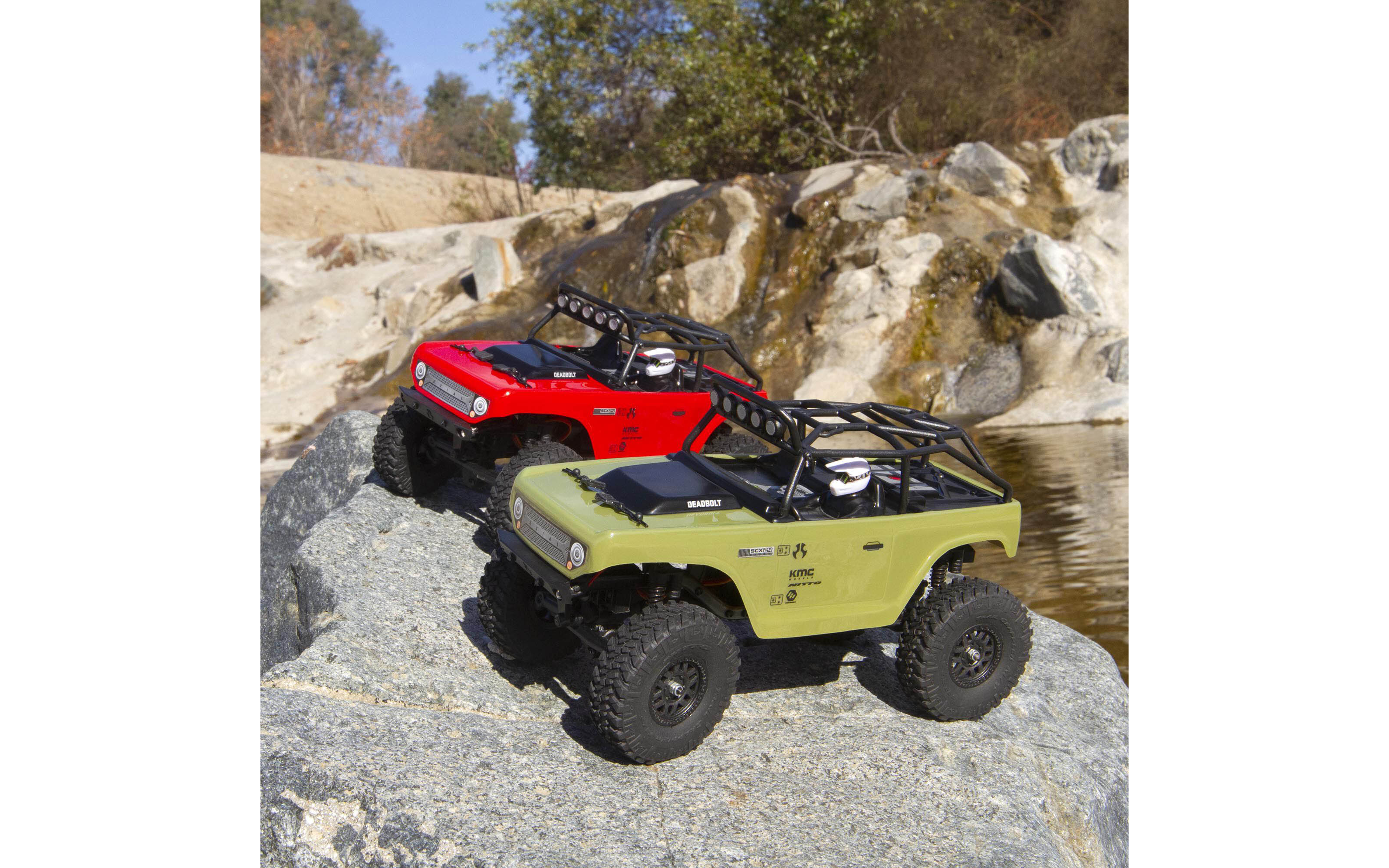 SCX24 Deadbolt 4WD Rock Crawler Brushed RTR, Green - Axial