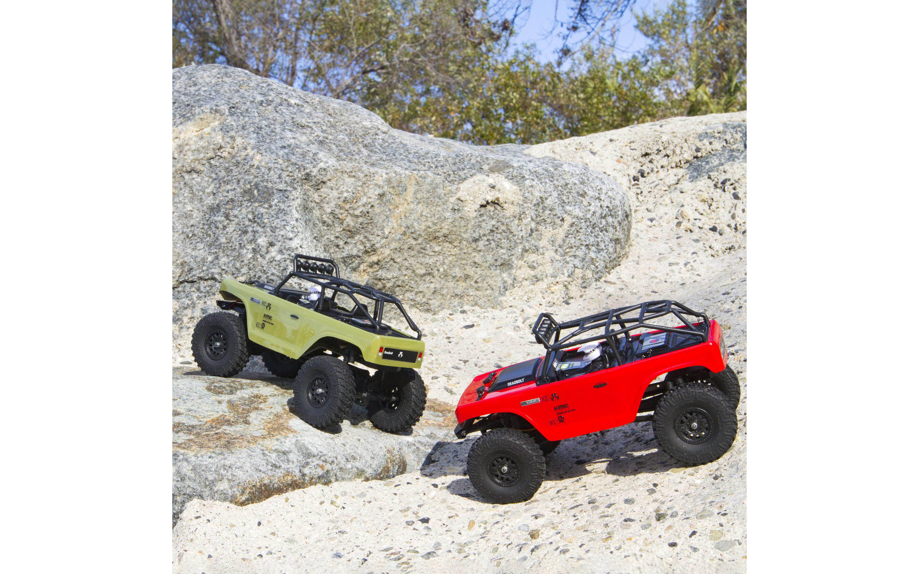 SCX24 Deadbolt 4WD Rock Crawler Brushed RTR, Green - Axial