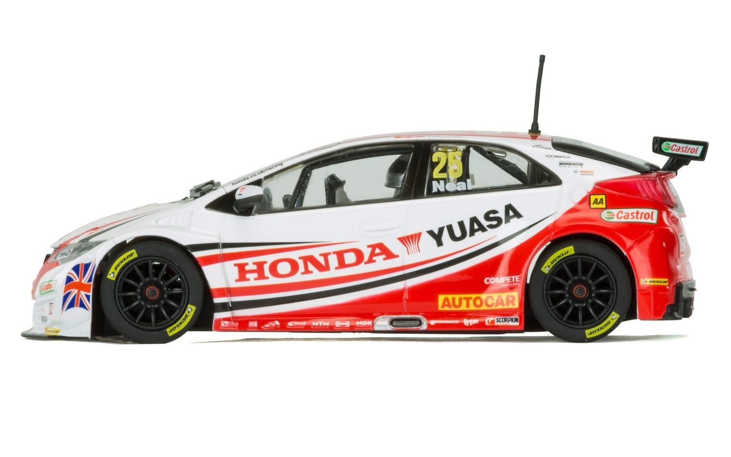BTCC Honda Civic Type R - Matt Neal Donington Park 2015 ...