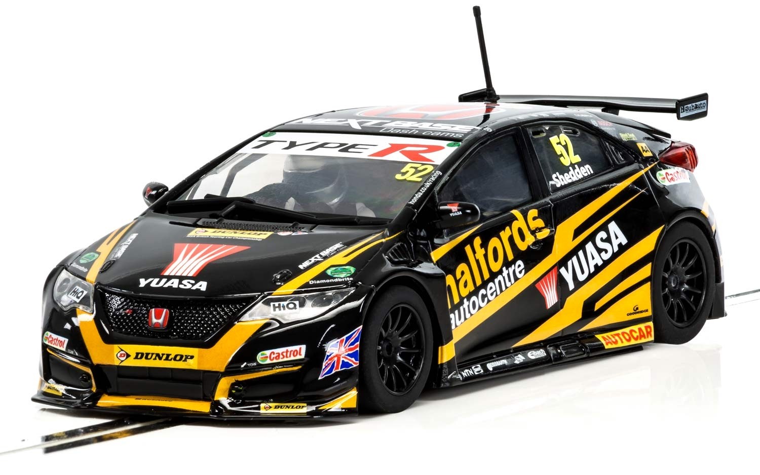 スケーレックストリック BTCC ホンダ シビック タイプR スロットカー Scalextric 1/32 ｽﾛｯﾄｶｰ C3738◇ BTCC Honda Civic Type R #52