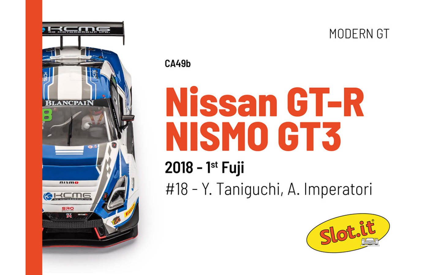 Nissan GT-R NISMO GT3 - 2018 - #18 Y. Taniguchi, A. Imperatori