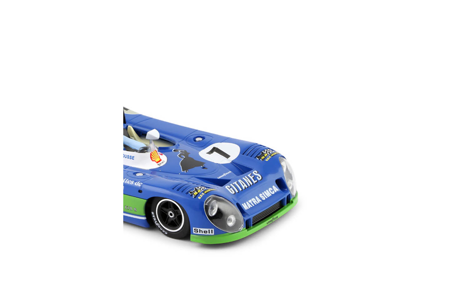 スロットカー　1/32 マトラ MS670B 74 ルマン 優勝 Shell #7(ブルー×ホワイト×グリーン) [1320187] Matra-Simca MS 670b - 1974 Le Mans Winner, #7 Pescarolo